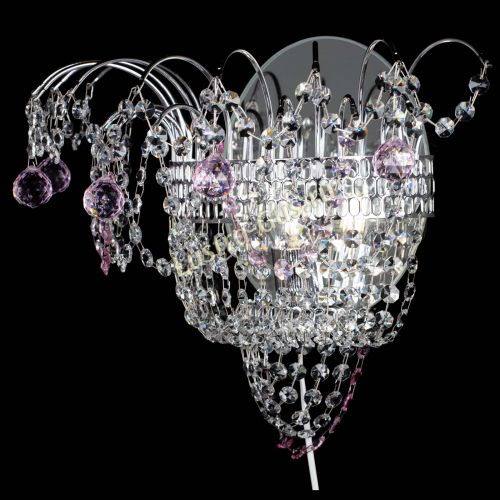 Бра Агата №3 розовая в Подольске Гусь Хрустальный