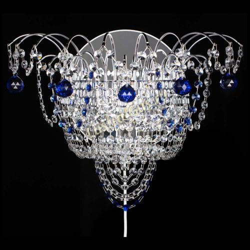 Бра Агата №3 синяя в Подольске Гусь Хрустальный