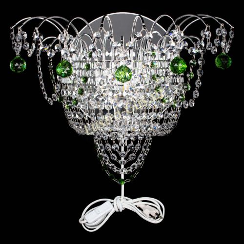 Бра Агата №3 зеленая в Подольске Гусь Хрустальный