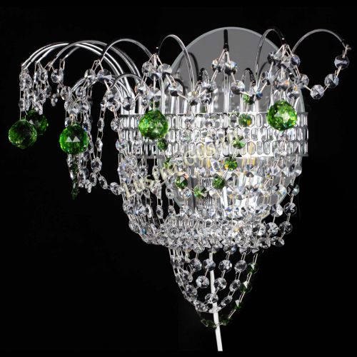 Бра Агата №3 зеленая в Подольске Гусь Хрустальный