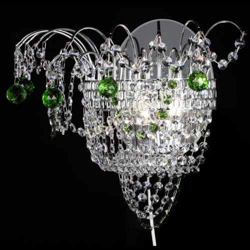 Бра Агата №3 зеленая в Подольске Гусь Хрустальный