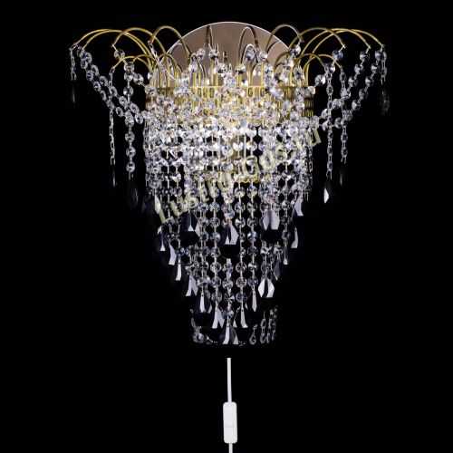 Бра Агата №4 под бронзу Черная в Подольске Гусь Хрустальный