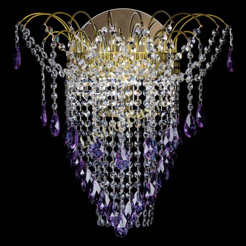 Бра Агата №4 под бронзу Фиолетовая в Подольске Гусь Хрустальный