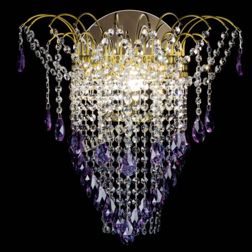 Бра Агата №4 под бронзу Фиолетовая в Подольске Гусь Хрустальный