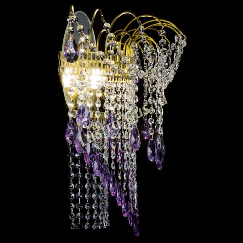 Бра Агата №4 под бронзу Фиолетовая в Подольске Гусь Хрустальный