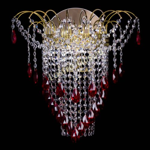 Бра Агата №4 под бронзу Красная в Подольске Гусь Хрустальный