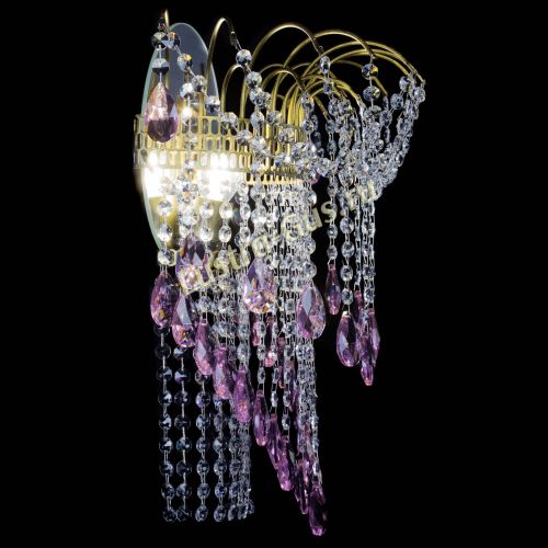 Бра Агата №4 под бронзу Розовая в Подольске Гусь Хрустальный