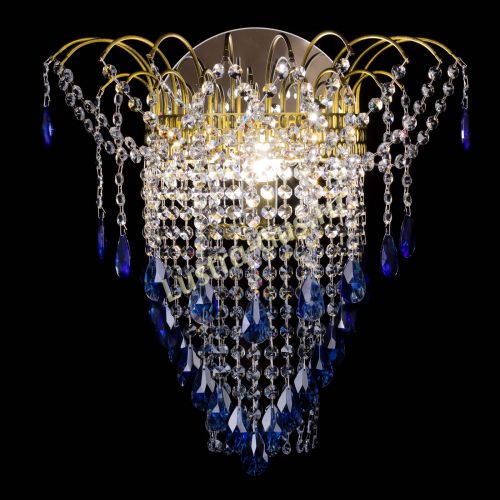 Бра Агата №4 под бронзу Синяя в Подольске Гусь Хрустальный