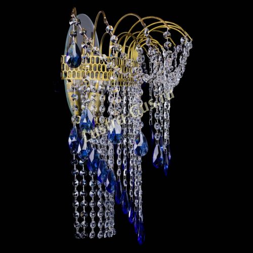 Бра Агата №4 под бронзу Синяя в Подольске Гусь Хрустальный