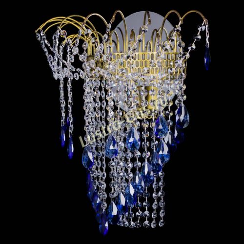 Бра Агата №4 под бронзу Синяя в Подольске Гусь Хрустальный