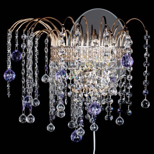 Бра Агата Венеция шар фиолетовая в Подольске Гусь Хрустальный
