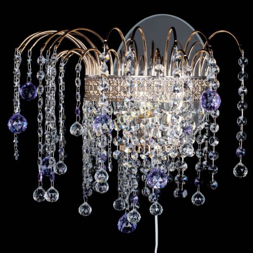 Бра Агата Венеция шар фиолетовая в Подольске Гусь Хрустальный