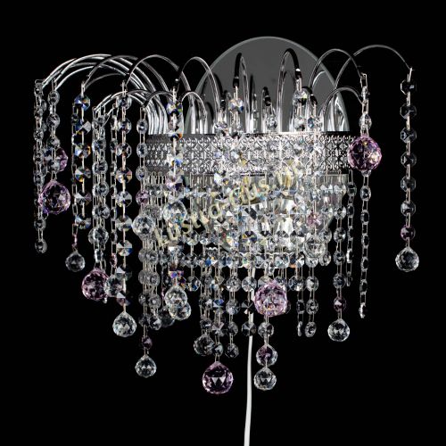 Бра Агата Венеция шар розовая в Подольске Гусь Хрустальный