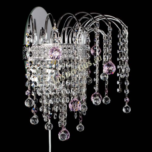 Бра Агата Венеция шар розовая в Подольске Гусь Хрустальный