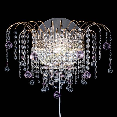 Бра Агата Венеция шар розовая в Подольске Гусь Хрустальный