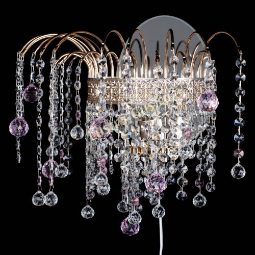 Бра Агата Венеция шар розовая в Подольске Гусь Хрустальный