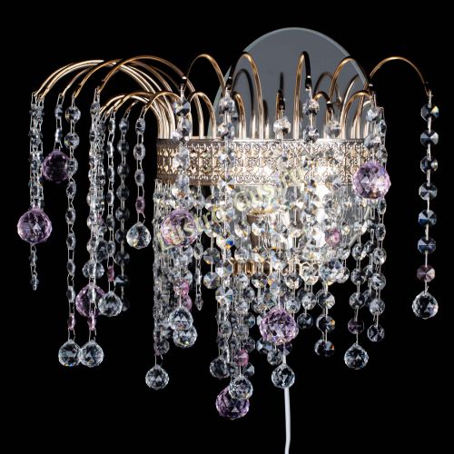 Бра Агата Венеция шар розовая в Подольске Гусь Хрустальный