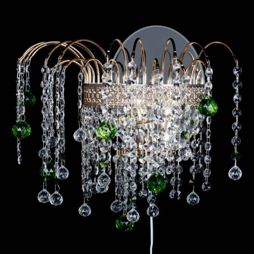 Бра Агата Венеция шар зеленая в Подольске Гусь Хрустальный