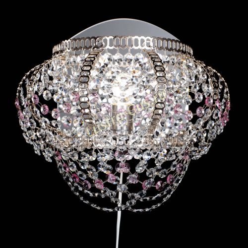 Бра Альфа №1 розовая в Подольске Гусь Хрустальный