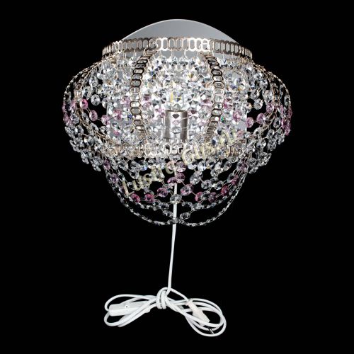 Бра Альфа №1 розовая в Подольске Гусь Хрустальный