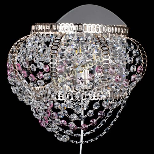 Бра Альфа №1 розовая в Подольске Гусь Хрустальный