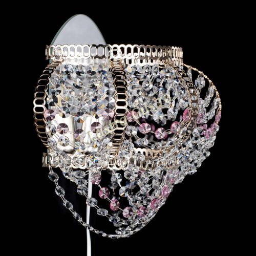 Бра Альфа №1 розовая в Подольске Гусь Хрустальный