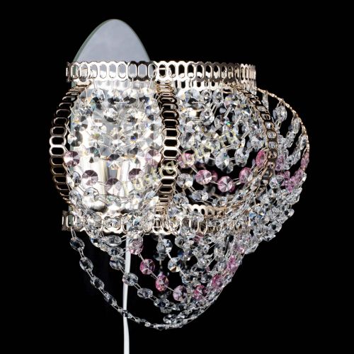 Бра Альфа №1 розовая в Подольске Гусь Хрустальный