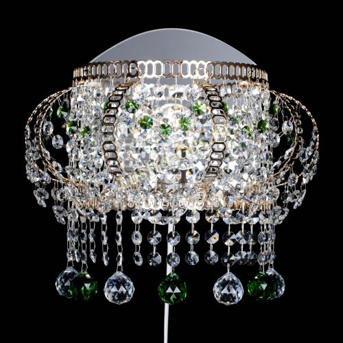 Бра Альфа №2 зеленая в Подольске Гусь Хрустальный