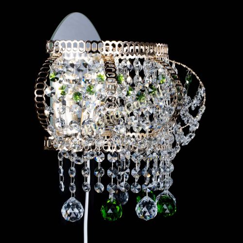 Бра Альфа №2 зеленая в Подольске Гусь Хрустальный