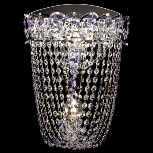 Бра Астра ажур №2 фиолетовая в Подольске Гусь Хрустальный