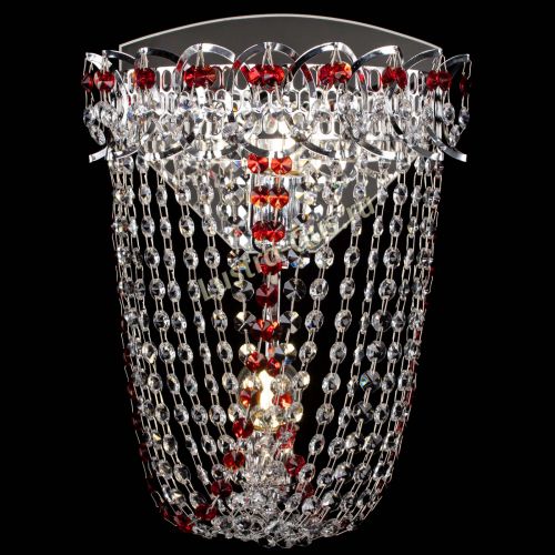 Бра Астра ажур №2 красная в Подольске Гусь Хрустальный