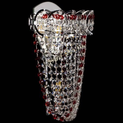 Бра Астра ажур №2 красная в Подольске Гусь Хрустальный