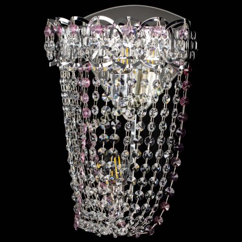 Бра Астра ажур №2 розовая в Подольске Гусь Хрустальный