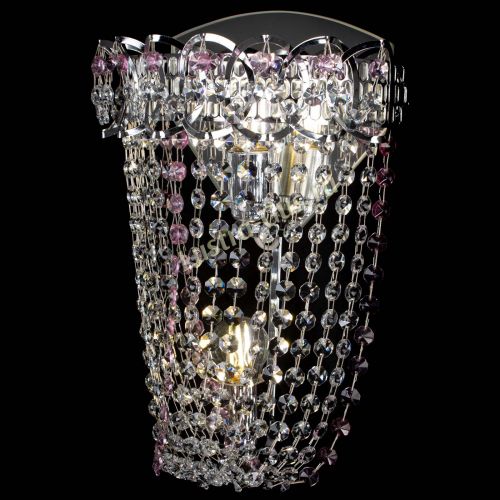 Бра Астра ажур №2 розовая в Подольске Гусь Хрустальный