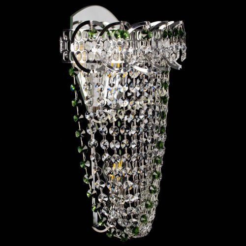 Бра Астра ажур №2 зеленая в Подольске Гусь Хрустальный