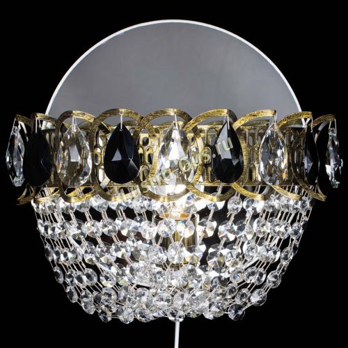 Бра Астра ажур под бронзу черная в Подольске Гусь Хрустальный