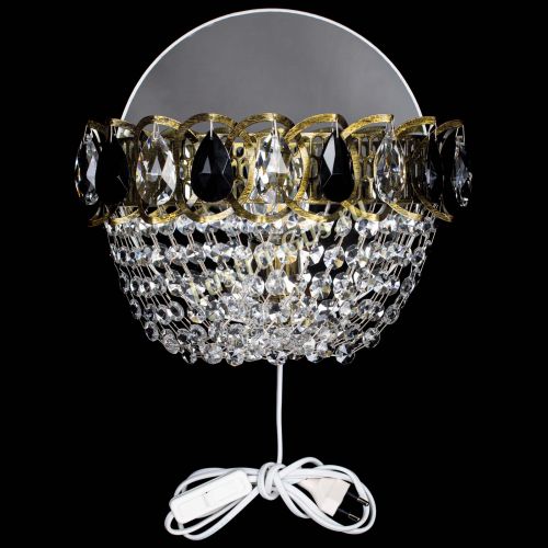 Бра Астра ажур под бронзу черная в Подольске Гусь Хрустальный