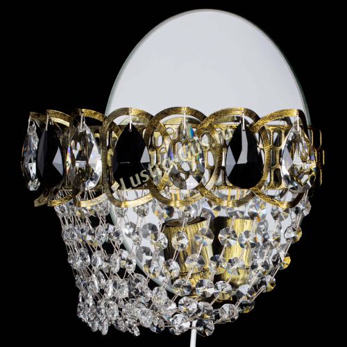 Бра Астра ажур под бронзу черная в Подольске Гусь Хрустальный