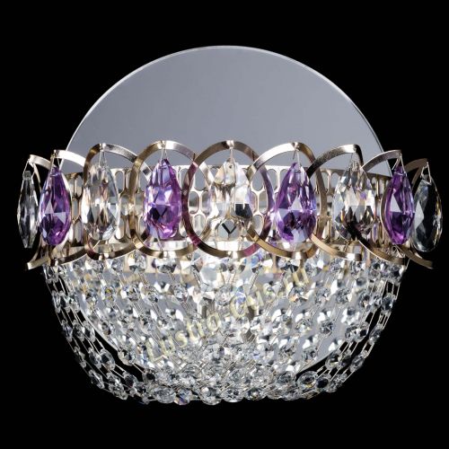 Бра Астра ажур фиолетовая в Подольске Гусь Хрустальный