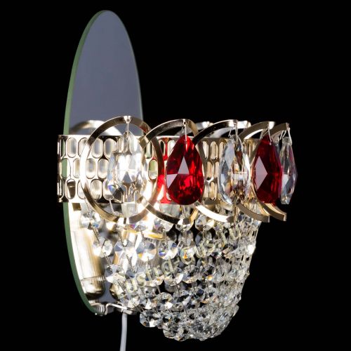 Бра Астра ажур красная в Подольске Гусь Хрустальный