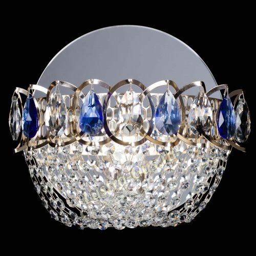 Бра Астра ажур синяя в Подольске Гусь Хрустальный