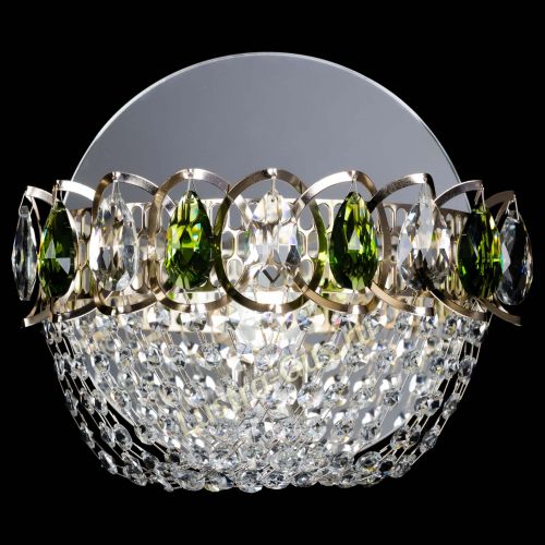 Бра Астра ажур зеленая в Подольске Гусь Хрустальный