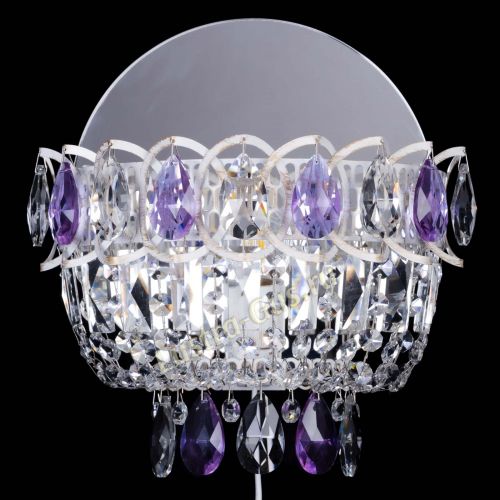 Бра Астра Фиолетовая белая в Подольске Гусь Хрустальный