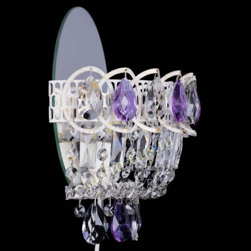 Бра Астра Фиолетовая белая в Подольске Гусь Хрустальный