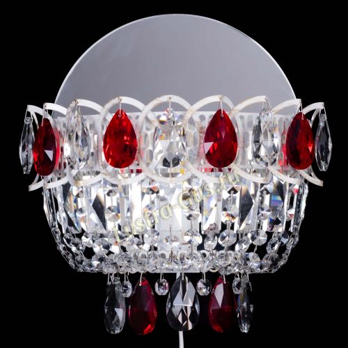 Бра Астра Красная белая  в Подольске Гусь Хрустальный