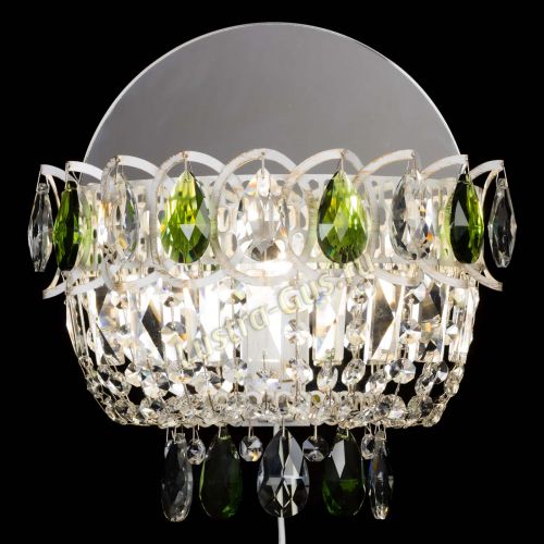 Бра Астра Зеленая белая в Подольске Гусь Хрустальный