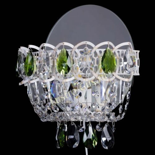 Бра Астра Зеленая белая в Подольске Гусь Хрустальный