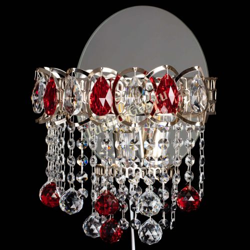 Бра Астра Капель шар 30 Красная в Подольске Гусь Хрустальный