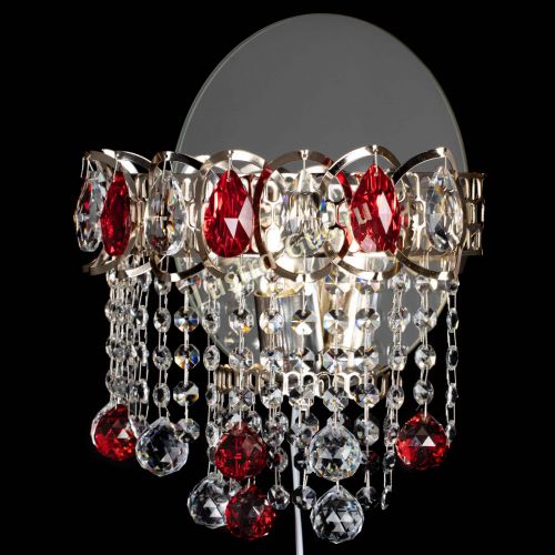 Бра Астра Капель шар 30 Красная в Подольске Гусь Хрустальный