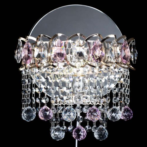 Бра Астра Капель шар 30 Розовая в Подольске Гусь Хрустальный